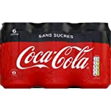 Coca Cola Boisson gazeuse aux extraits végétaux - Les 6 canettes de 33cl