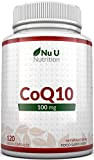 Coenzyme Q10 100mg | 120 CoQ10 Gélules Végétales | Compléments alimentaires de Nu U Nutrition