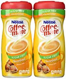 Coffee-Mate, Sugar Free Hazelnut, Powdered Coffee Creamer, 10.2oz Canister (Pack of 2) by Coffee-Mate