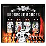 Coffret cadeau Sauces BBQ Stormtrooper - Contient 4 saveurs différentes : Sweet Heat, Original, Hot and Spicy, et Smoky Hickory ...
