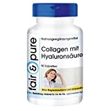 Collagène avec acide hyaluronique et vitamine C - 90 comprimés