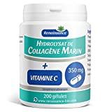 Collagène Marin (Hydrolysat) 350mg + Vitamine C - 200 Gélules