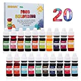 Colorant alimentaire liquide concentré Nourriture Dye 20 couleurs 6ml