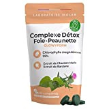 Complexe Detox, Peau Nette | Chlorophylle + Chardon Marie bio + Bardane bio + Fibres Prébiotiques Bio | Détox Foie, ...