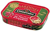 Connétable Sardines à l'Huile d'Olive Vierge Extra/au Piment d'Espelette 115 g