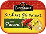 Connetable Sardines généreuses au Piment la Boîte 140g
