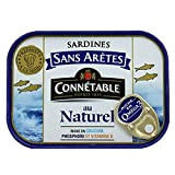 Connétable Sardines sans arêtes au naturel - La boîte de 98g