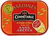 Connétables Sardines à l'huile d'olive vierge extra sans arêtes 115 g