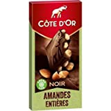 Côte d'Or Chocolat noir aux amandes entières - Les 4 tablettes de 180g