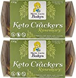 Crackers Keto 2x150g - Seulement 1g de Glucides / 2 Craquelins - Fabriqués À Partir de Farine d'Amande - Sarriette ...