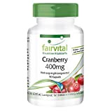 Cranberry 400mg VEGAN - Hautement dosé - 90 gélules - substance pure sans additifs