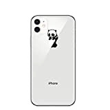 CrazyLemon Étui pour iPhone 11 Pro Max, étui de téléphone en Silicone TPU Souple Transparent Motif Panda créatif Protection complète ...