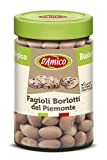 D'Amico Fagioli Borlotti del Piemonte Biologiques Borlotti du Piémont Haricots bouillis en Italie 310g