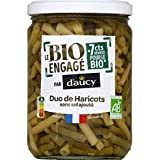 D'Aucy Duo de haricots sans sel ajoutés - Le bocal de 290g net égoutté