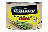 D'Aucy Verts Extra Fins la Boite 220g Haricots