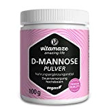 D-Mannose Poudre à Forte Dose & Vegan, 2000 mg par Dose Journalière, Boîte de 100 g pour un Apport Permanent, ...