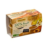 Danival - Purée pomme & abricot 100% fruit bio sans sucres ajoutés 4 x 110 g