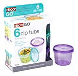 décor Go Dip Lot de 6 boîtes de 75 ML | Idéal pour la préparation des Repas | sans BPA ...