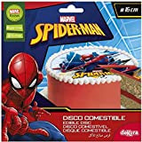 Dekora - Disque comestible pour la décoration du gâteau d'anniversaire - Spiderman - 16 cm (231362)