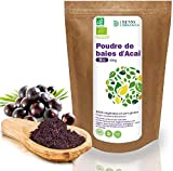 Detox Organica Acai Poudre Bio | Poudre d’Acai bio 100g | 100% végétalien et sans gluten