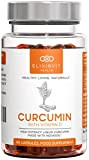 Elixirvit Curcumine Liquide Avec Vitamine D – 185 X Plus Biodisponible Que le Curcuma/Curcumine Standard – Immédiatement Absorbable – 60 ...