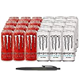 Energy sans sucre: 1x12 Monster Ultra White et 1x12 Monster Ultra Red ( total 24 x 0,5 L cannette) Incl. ...