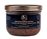 Esprit Foie Gras - Lentilles Vertes du Puy Cuisinées aux Gésiers de Canard Confits 370 g -Conserverie familiale du Gers ...