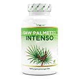 Extrait de palmier nain - 180 capsules avec 500 mg d'extrait réel - Premium : 5% de phytostérols = 25 ...