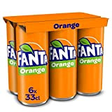 Fanta Fanta Orange Pack 6x33CL Canettes - Les 6 canettes de 33cl