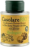 Farchioni Il Casolare - Huile Biologique de Truffe Blanche (100 ml) - Huile d'olive Extra Vierge non filtrée pressée à ...