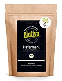 Farine d'avoine Biotiva 1kg - complète & sans gluten - farine d'avoine la plus pure - certifiée et conditionnée en ...