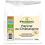 Farine de châtaigne Bio, Farine de Chataigne bio sans gluten, Châtaigne d'Ardèche | 500g | Priméal