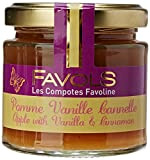 FAVOLS Compotes de Fruits Pomme Vanille Cannelle 120 g - Lot de 6