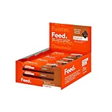 Feed. - Snack raw-barre Énergie Boost - 20% de protéines - Cacahuète. - Pack de 12 snacks x 40g