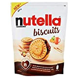Ferrero Biscuits Nutella - Biscuits remplis de Nutella - Sachet de 304 g de cookies - Snack sucré