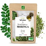 Feuille & Grain - Infusion Moringa issu Bio - Feuilles de Moringa pour Tisane, thé - Infusions Détox, Revitalisante, Minceur, ...