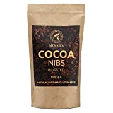 Fèves de Cacao Torréfiées 1kg - Végan - Sans Gluten - Naturel et Pur - Sans Sucre - Cacao pour ...