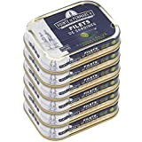 Filets de sardines à l'huile d'olive vierge extra Pointe de Penmarc'h le lot de 6 boîtes de 100 g - ...