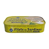 Filets de sardines au citron et basilic - 81g