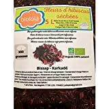 Fleurs d'hibiscus rouge biologique séchées pour infusion, tisane, thé, boisson détox énergisante chaud ou froid - Tisane traditionnelle , saine. ...