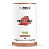 foodspring Porridge Protéiné, Pomme-Cannelle, 420g, à partir de soja bio, Moins de sucres ajoutés et un goût plus authentique