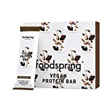 foodspring Protein Bar Vegan, Chocolat-Amande,12 x 60 g, Barre protéinée 100 % végétale, sans arômes artificiels, riche en protéine, pauvre ...