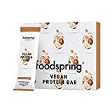 foodspring Protein Bar Vegan, Noisette-Amarante,12 x 60 g, Barre protéinée 100 % végétale, sans arômes artificiels, riche en protéine, pauvre ...