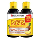 Forté Pharma - TurboDraine Ananas | Complément Alimentaire à base de thé vert - Elimination et drainage | Lot de ...
