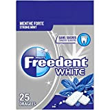 FREEDENT - Chewing-gum Handypack White Menthe Forte, sans sucres - 12 Étuis de 25 dragées - 420g