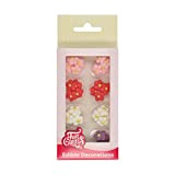 FunCakes Décorations en sucre Petites fleurs: Prêt à l'emploi pour la décoration de gâteaux, Parfait pour les cupcakes, les muffins ...