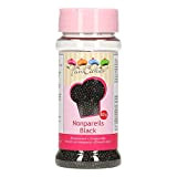 FunCakes Nonpareils Noir Sprinkles Bon Goût Parfait pour Décoration de Gateau 100 g