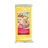 FunCakes Pâte à Sucre Mellow Yellow: facile à utiliser, lisse, flexible, douce et pliable, parfaite pour la décoration de gâteaux, ...