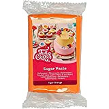 FunCakes Pâte à Sucre Tiger Orange: facile à utiliser, lisse, flexible, douce et pliable, parfaite pour la décoration de gâteaux, ...