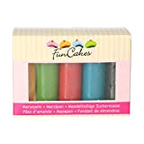 FunCakes Pâte d'Amande Multipack Essential Colors Délicieux Facile à Utiliser Parfait pour Décorer Gâteaux Halal Casher sans Gluten 5 Couleurs ...